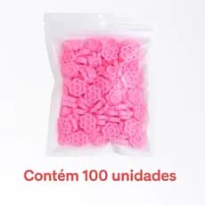 Suporte para cola em flor para Extensão de Cílios Lash Designer - Kit 100 unidades