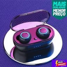 Fone Bluetooth 5.0 com microfone Fone de ouvido sem fio - Y50 Gamer Á prova d'água