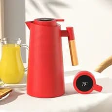 Garrafa Térmica 1 Litro Com Termômetro Led Para Chás / Café Design Moderno