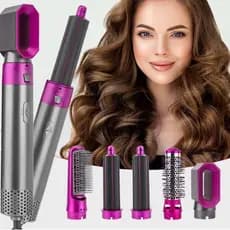 escova secadora 5 em 1,modelador de cabelo 110v,secadora portátil,modeladora para ar quente, escova elétrica para cabelo