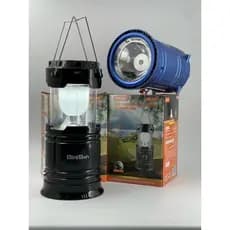 Lanterna de Acampamento Recarregável Solar 2 em 1 com Luz LED Forte