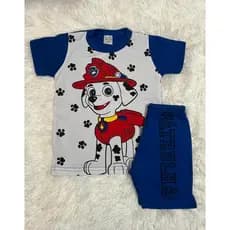 Fantasia Infantil Menino Conjunto Patrulha Canina Short e Blusa
