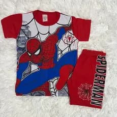 Fantasia Do Homem Aranha Menino Infantil 100% Algodão