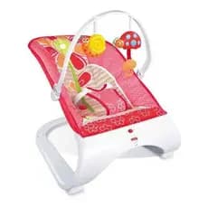 Cadeira de Descanso para Bebê, Acolchoada, Rosa, com Som e Vibração