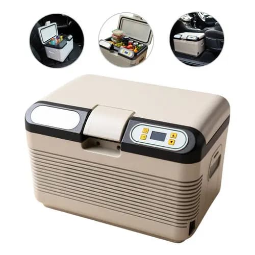Caixa Térmica 12L Automotiva 12V Frio e Quente Portátil Mini Geladeira Cooler Gelar e Aquecer Alimentos e Bebidas
