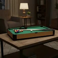 Mini Mesa de Bilhar Portátil 51x30cm | Diversão Compacta em Qualquer Lugar