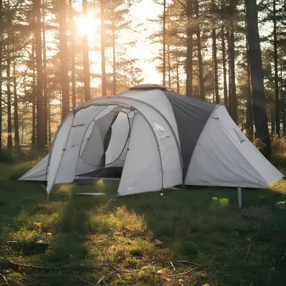 Barraca Camping Gigante 7 Pessoas 3 Quartos + Sala Grande