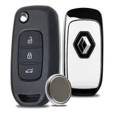 Chave Canivete Kwid Renault 2017 2018 2019 2020 2021 Carcaça