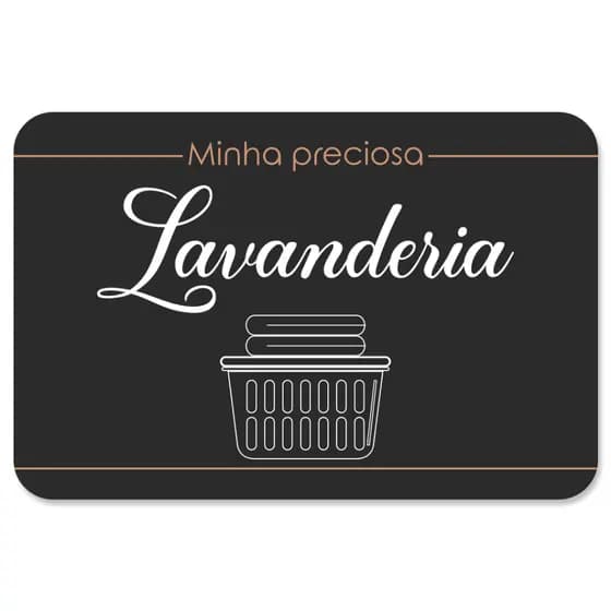 Tapete Avulso Para Lavanderia Minha Preciosa