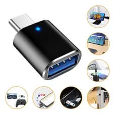 Adaptador Conversor Otg Premium Usb 3.0 Tipo C Celular Transferência Carregamento Dados Rápido Notebook Pendrive Turbo