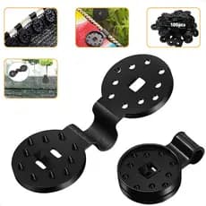 Presilha Agroclip Kit 100 Unidades Prendedor Fixação Forte Tela Sombreamento Sombrite Tecido Estufa Horta Rede Jardim