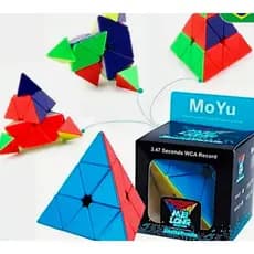 Cubo Mágico Pirâmide Profissional MoYu 3x3x3 Velocidade, Desafio e Diversão Garantida!