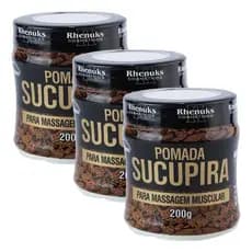 Kit Pomada para Massagem Muscular Sucupira 200g