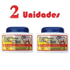 kit 2 Creme Hidratante Para Pés e Mãos com Sebo de Carneiro San jully 240g