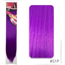 Extensão Aplique Tic Tac - COLORIDO / ROXO - Fibra Orgânica Liso