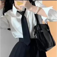 Gravata preta feminina slin - Gravata simples uniforme, terno, administrador, casamento, estudante - Gravata elegante fe