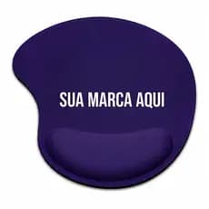 Mousepad Ergonômico com Descanso de Punho Personalizado Sua Logo Kit Atacado Brinde Corporativo Conforto Premium PVC 4x0