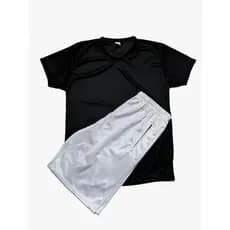 Kit / Conjunto Bermuda + Camiseta Dry Fit Masculina Casual - Treino - Academia - Esportes