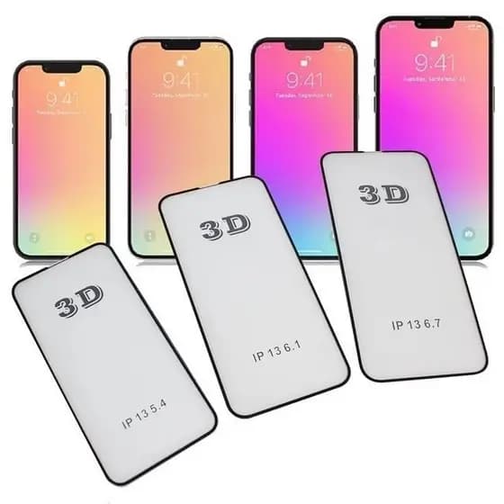 Película Iphone De Vidro 3d Full Para iPhone Proteção de Tela completo 11 12 13 14 15 16 17PRO MAX/PLUS XR XS 7 8 11PRO