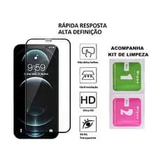 2 PELÍCULAS DE VIDRO 3D PARA IPHONE TODOS MODELOS PARA IOS 7 8 XS XR 11 12 13 14 15 16 PRO MAX