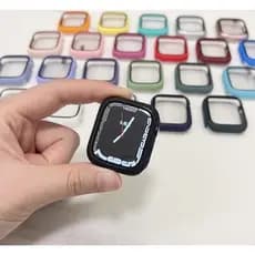 Capa case Bamper C/ Vidro 3d Temperado Apple Watch iwatch 41/42/44/45/46/49mm seria 7/8 Ultra 2