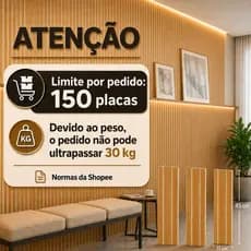 Kit 10 até 50 Painel Ripado de Madeira para TV 45x11cm Ripado Autocolante Decoração Quarto Decoração