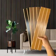 Ripado Autocolante MDF para Revestimento de Paredes 45X11