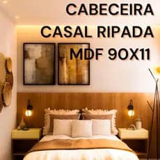 Revestimento Cabeceira 90x11 AUTOCOLANTE Laminado Madeira Freijó