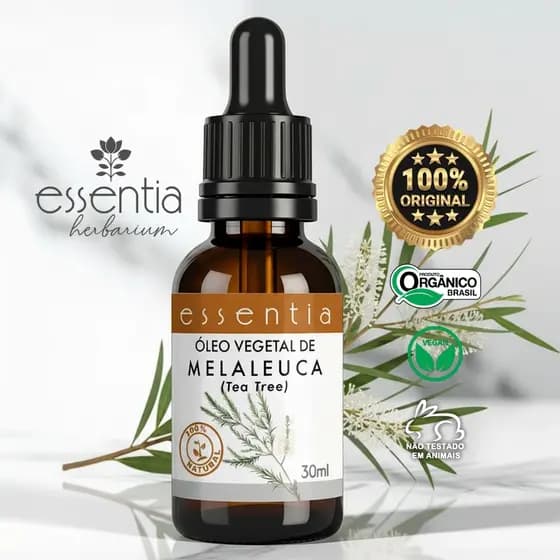 Óleo Melaleuca 100% Natural Antifúngico Antiacne Queda Capilar-30ml