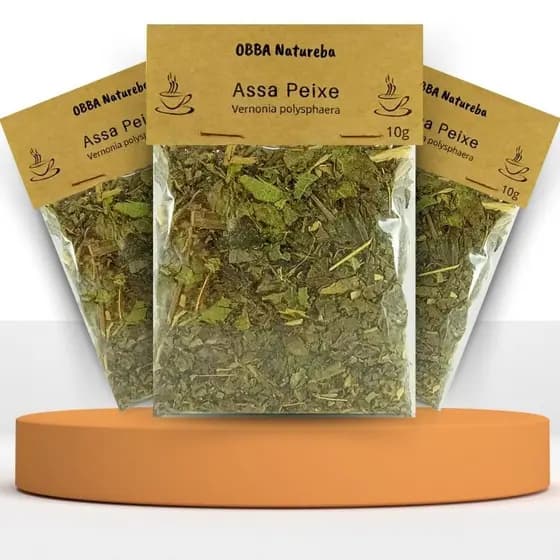 Erva de Assa Peixe para Infusão Vernonia polysphaera 100% Natural Própria para Chá – Combo com 3 Pacotes
