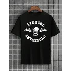 Camiseta Avenged Sevenfold P ao GG Banda Musica Rock Metal Colorida Blusa Camisa de Algodão Masculina Feminina Unissex
