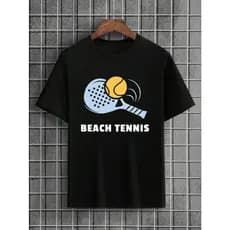 Camiseta Beach Tennis Adulto e Infantil Esporte Jogo Praia Casual infantil Menina Menino Masculina Feminina Unissex