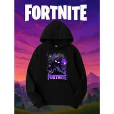 Moletom Fortnite Infantil 08 ao 16 Game Desenho Blusa Canguru Algodão Masculina Feminina Unissex