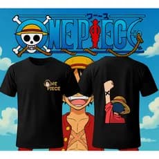Camiseta One Piece Adulto e Infantil Mangá Desenho Casual Jogo Game infantil Menina Menino Masculina Feminina Unissex