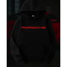 Moletom Porsche Streetwear Carros Casual Auto Blusa de Frio Casaco Masculina e Feminina Unissex