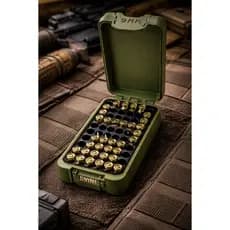 Caixa para Munição 357, 9mm, 380, 7.62, 38 SPL... 50 Projéteis Tática Militar