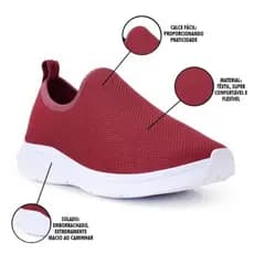 Tenis Feminino Meia Direto da fabrica Sem Cadarço Estiloso Confortavel Leve e Macio ENVIO IMEDIATO