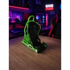 Suporte de Celular Banco Racer Preto e Verde Neon
