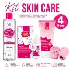Kit Skin Care Rosa Mosqueta 4 Itens – Limpeza Facial + Hidratação + Renovação da Pele