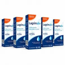 5 Lagrimaliv Sol Oftalmológica 15ML Hialuronato de sódio 0.10% Colírio Lubrificante