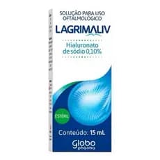 Lagrimaliv Sol Oftalmológica 15ML Hialuronato de sódio 0.10% Colírio Lubrificante