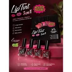 Kit Lip Tint 3 em 1 #SuperPoderes 9ml Com Carvão Ativado | Escolha Sua Cor | Lábios, Bochechas e Pálpebras