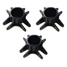 Kit com 3 Flanges para Varal Giratório 4 Pontas