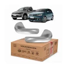 Par Gatilho Maçaneta Interna Porta VW Gol Saveiro Voyage G5 G6 G7 Prata 5U4837113BQC6 5U4837114BQC6