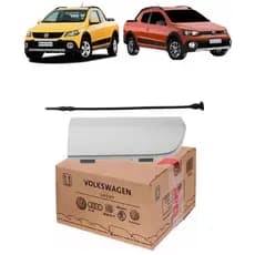 Tampa Lateral Spoiler Traseiro Direito Saveiro Cross G5 G6 Prata Original 5U7853978