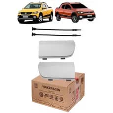 Par Tampa Lateral Spoiler Dianteiro VW Saveiro Cross G5 G6 Original Prata 5U7853925 5U7853926