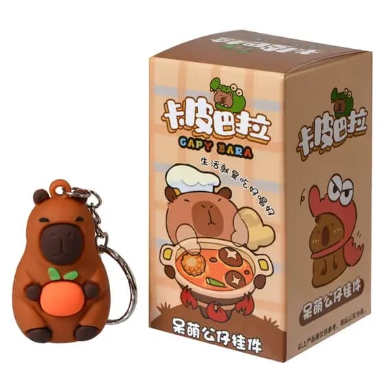 Chaveiro Capivara Silicone Tartaruga Fofa Capy Bara Capivara Fofa Mochila Urso Copo