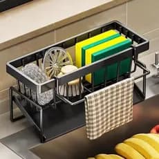 Suporte Organizador para Pia Prático Ajustável Cozinha Banheiro