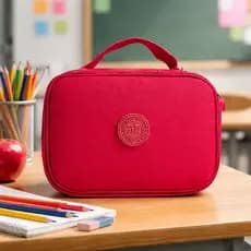 Estojo Box Juvenil Grande para Organização de Mochilas Escolares Infantis em Nylon Resistente