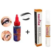 Caneta Navina Gel Removedor10g + Super Cola 30ml Salon Pro Para Extensão de Cílios